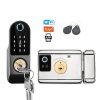 Khoá vân tay 2 mặt cho cửa sắt tùy chọn App Tuya / TTLOCK