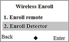 Chọn Enroll Detector trên PCA-959GSM A4 Chọn Enroll Detector trên PCA-959GSM A4